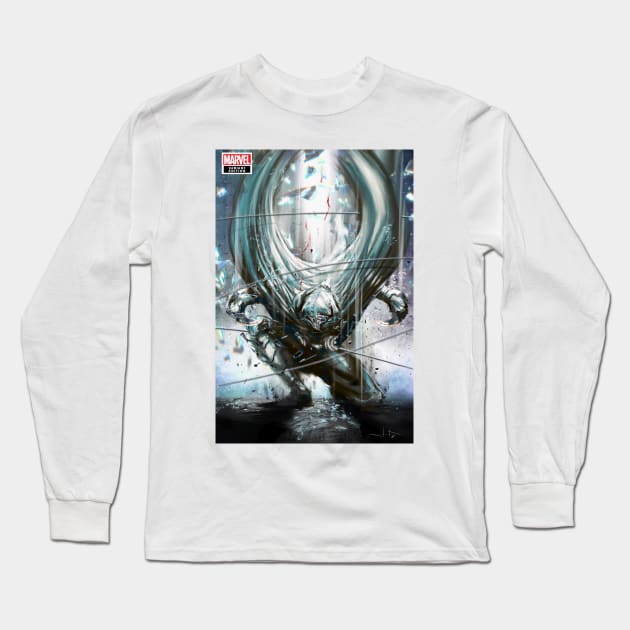 Moon Warrior Long Sleeve T-Shirt by Anthony Darr